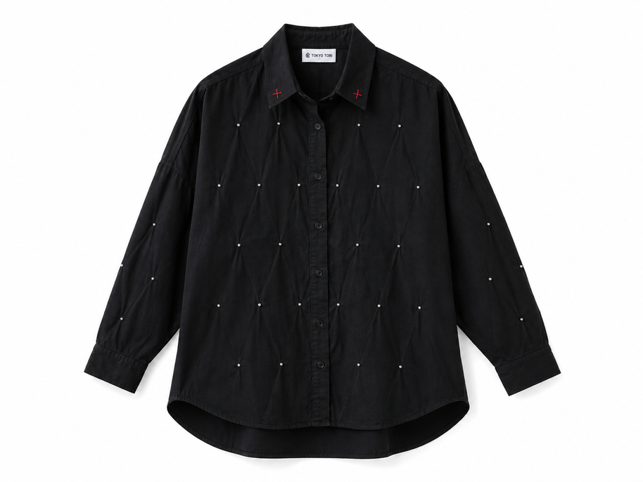 THE BEAD SHIRT - TAMA WHITE