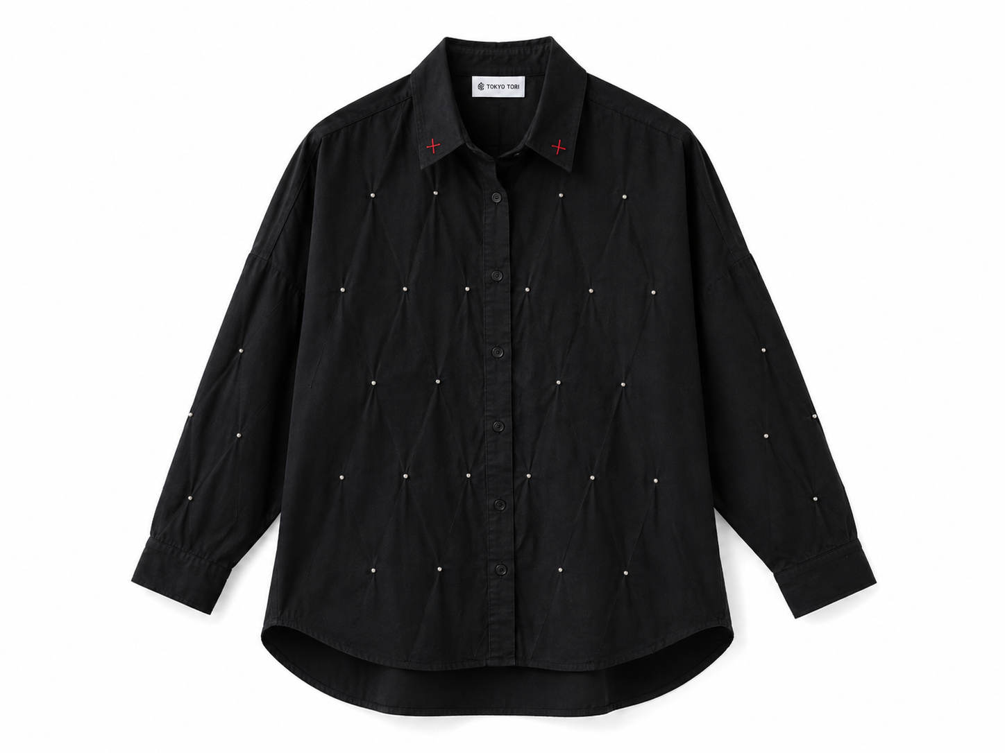 THE BEAD SHIRT - TAMA WHITE