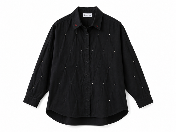THE BEAD SHIRT - TAMA WHITE