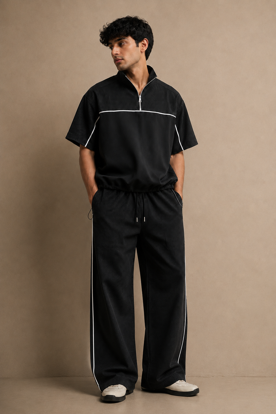 THE TRACK CO ORD PANTS - KOSHI BLACK