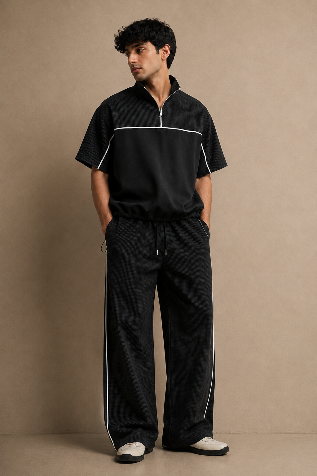 THE TRACK CO ORD PANTS - KOSHI BLACK