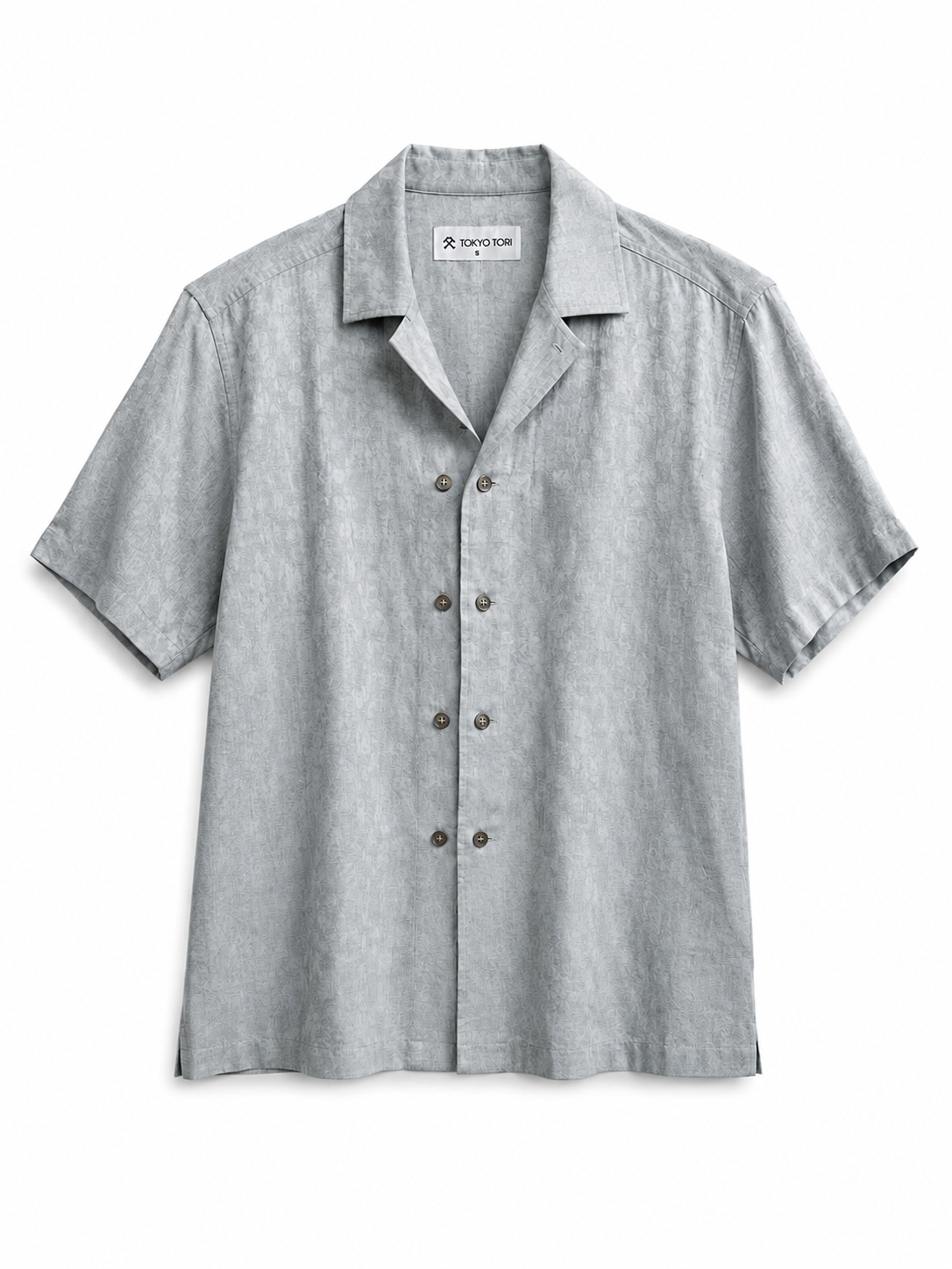 THE DOUBLE BUTTON SHIRT — NAMI · Grey