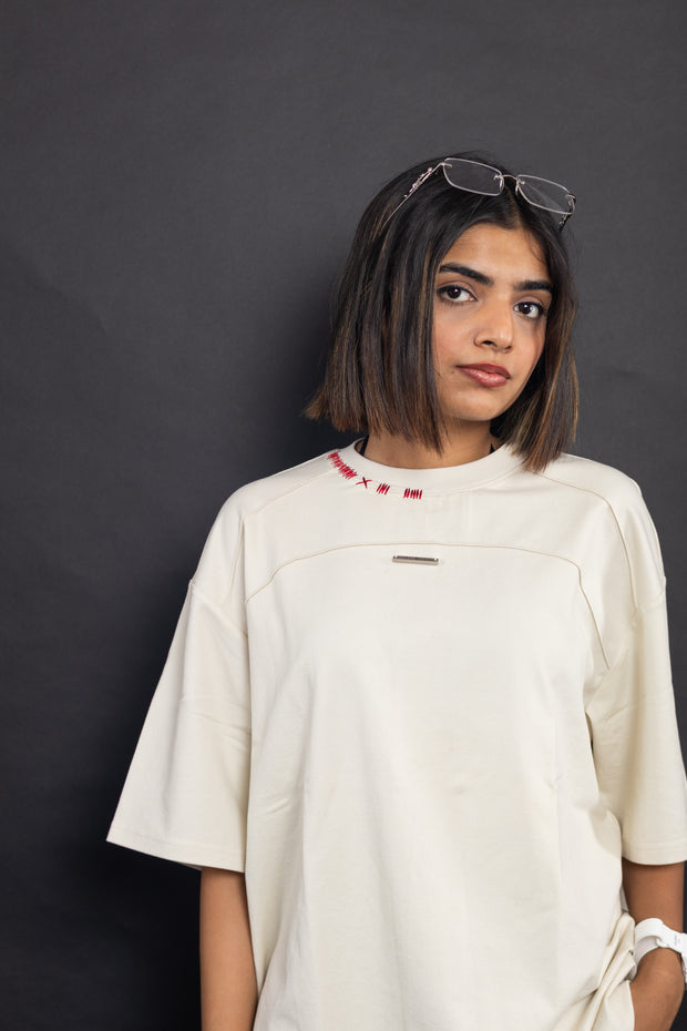 THE STITCH TEE — NUI CREAM