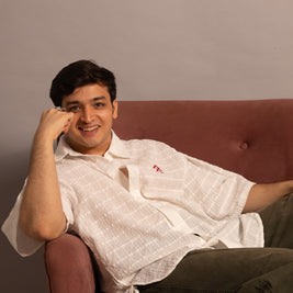 The Textured Pure White Colour Shirt