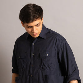 THE FIELD SHIRT - NOHARA NAVY