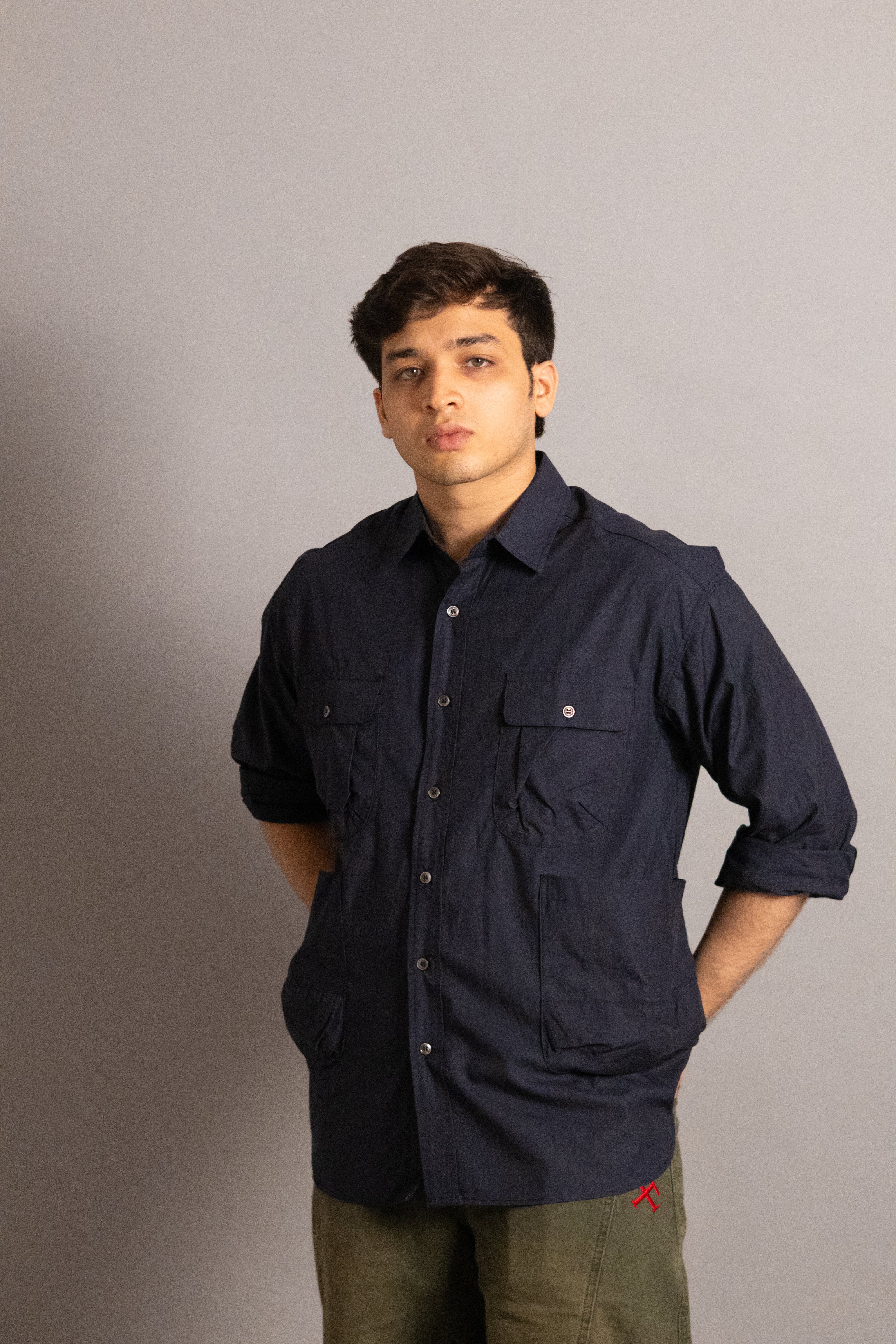 THE CARGO SHIRT - NOHARA NAVY