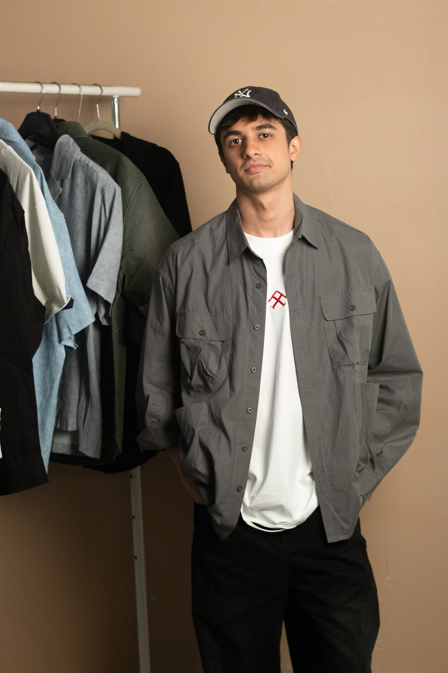 THE CARGO SHIRT - NOHARA SLATE GREY