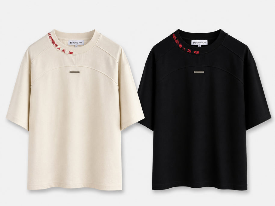 THE STITCH TEE — NUI CREAM