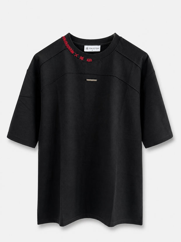 THE STITCH TEE — NUI BLACK
