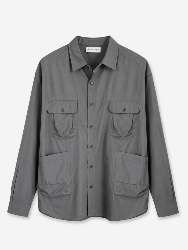 THE FIELD SHIRT - NOHARA SLATE GREY