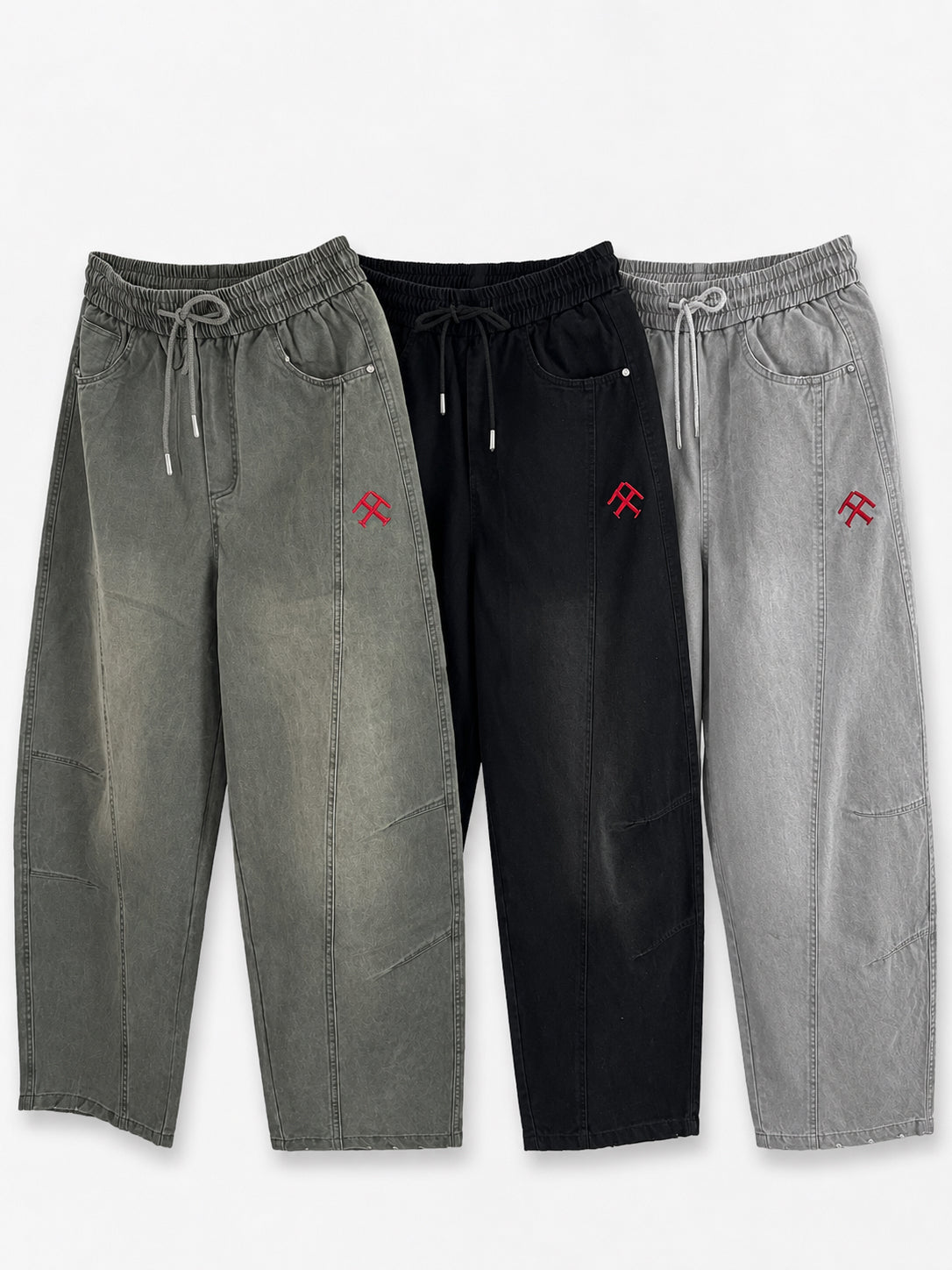 THE WASHED PANT — KEMURI ASH GREY
