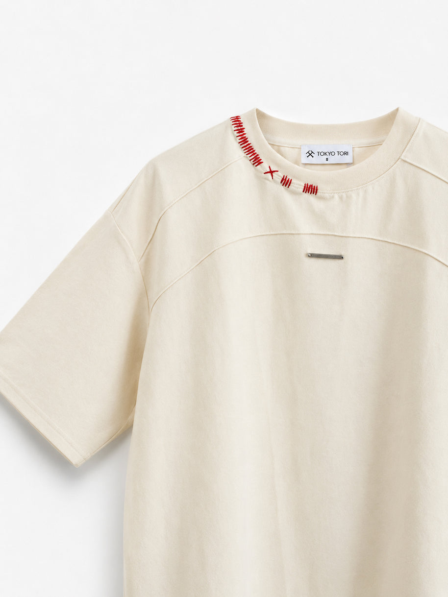 THE STITCH TEE — NUI CREAM