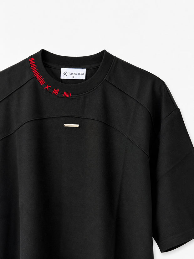 THE STITCH TEE — NUI BLACK