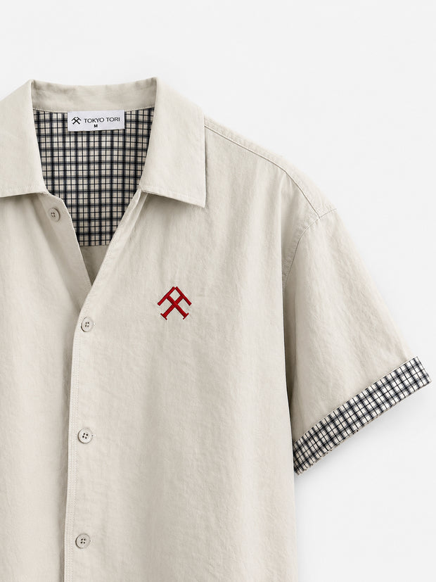 THE CAMP SHIRT — KIRI GREY