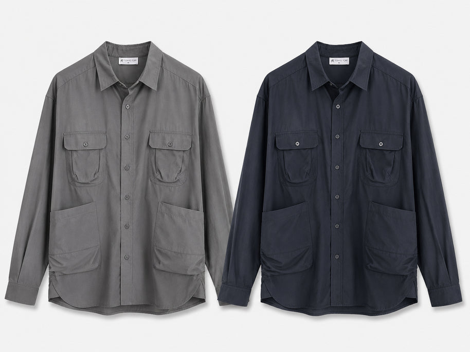 THE FIELD SHIRT - NOHARA SLATE GREY