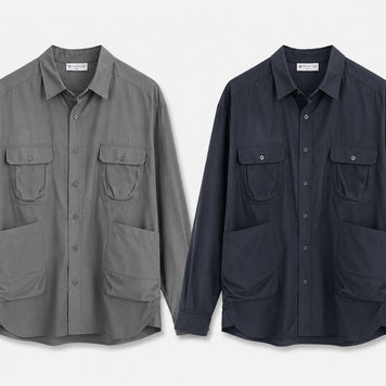 THE FIELD SHIRT - NOHARA SLATE GREY