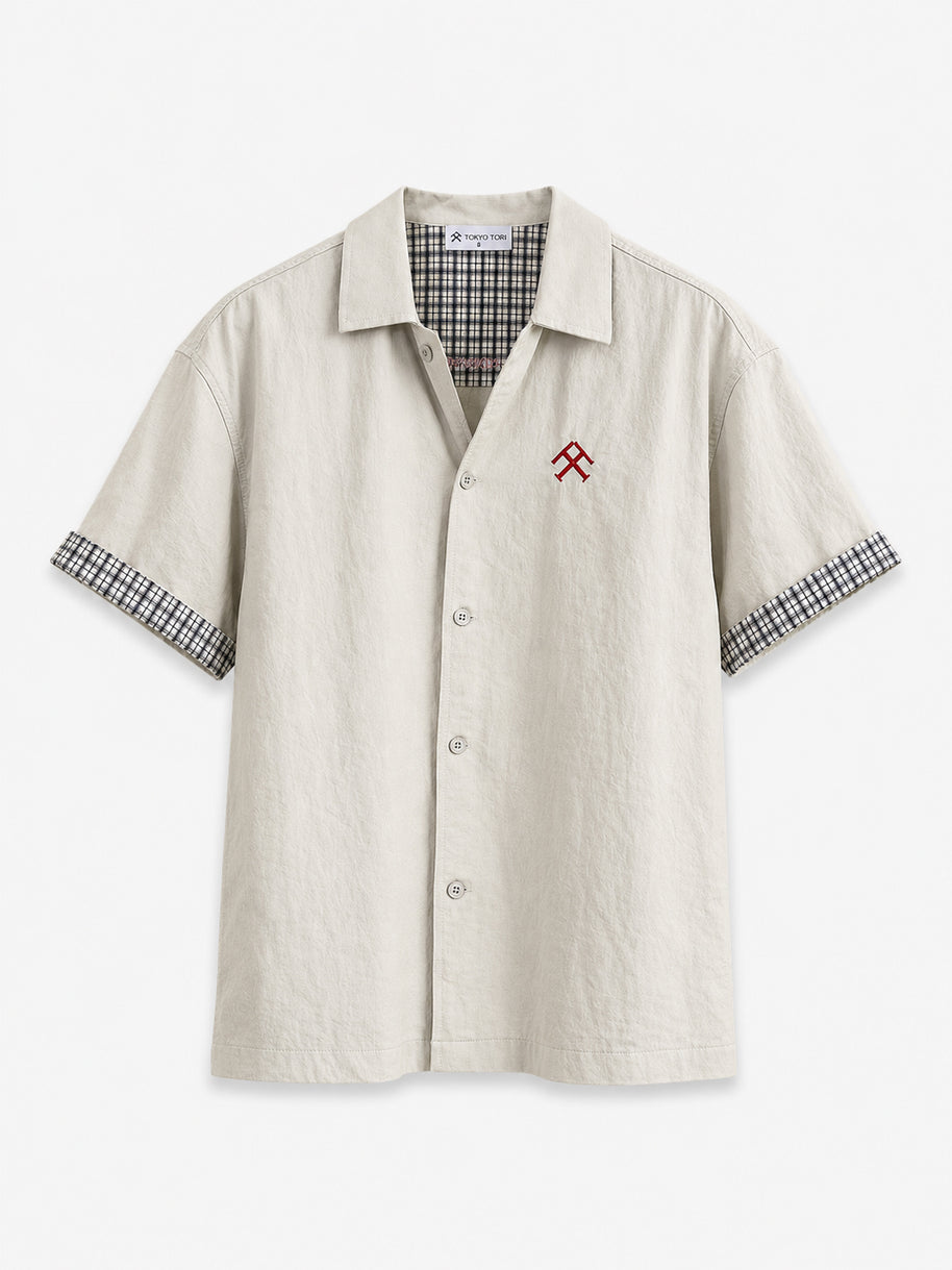 THE CAMP SHIRT — KIRI GREY