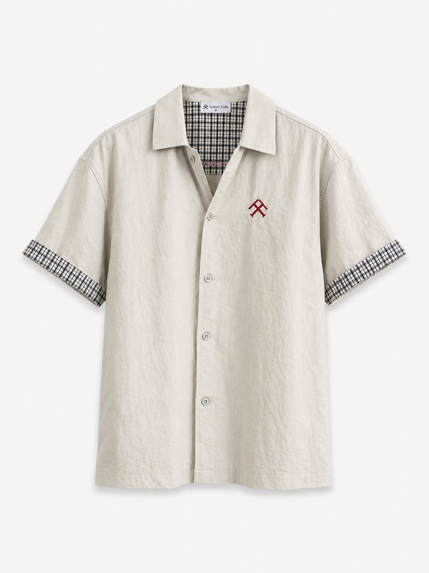 THE CAMP SHIRT — KIRI GREY