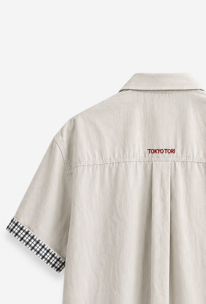 THE CAMP SHIRT — KIRI GREY