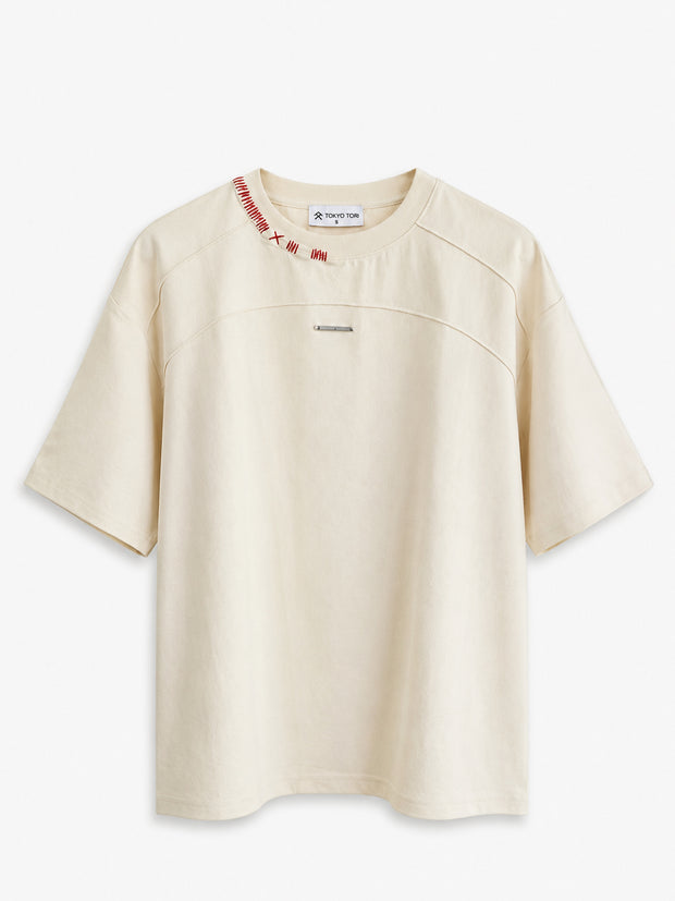 THE STITCH TEE — NUI CREAM