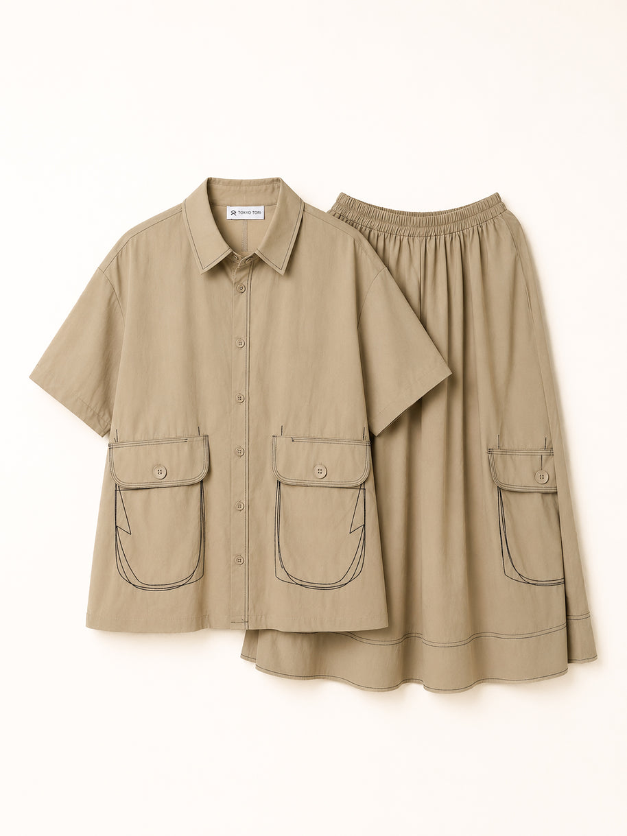 Brown Co-ord Set Bottom