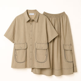 Brown Co-ord Set Top