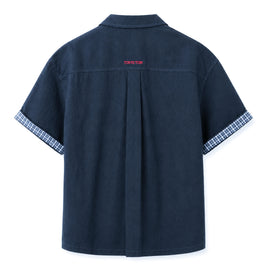 THE CAMP SHIRT — KIRI NAVY BLUE