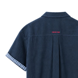 THE CAMP SHIRT — KIRI NAVY BLUE