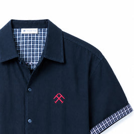 THE CAMP SHIRT — KIRI NAVY BLUE