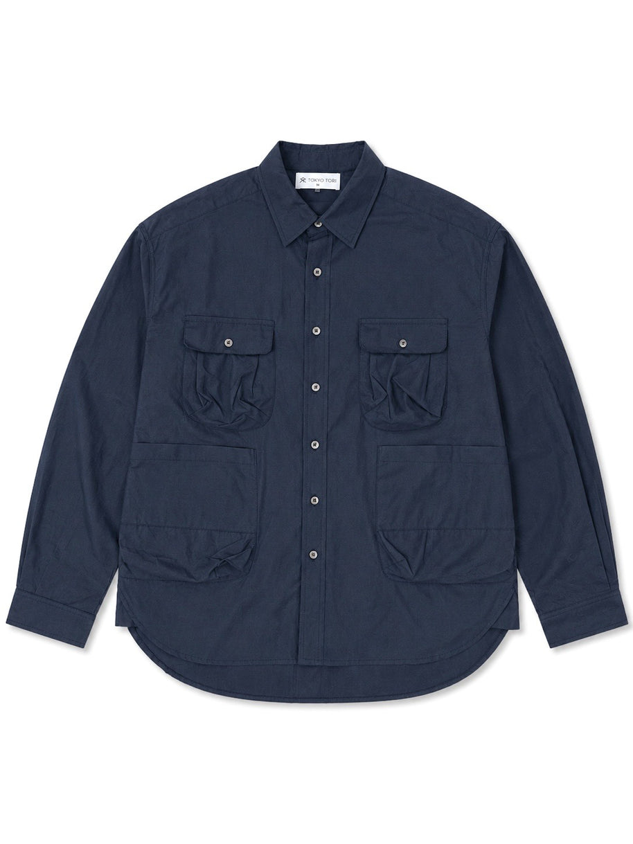 THE FIELD SHIRT - NOHARA NAVY