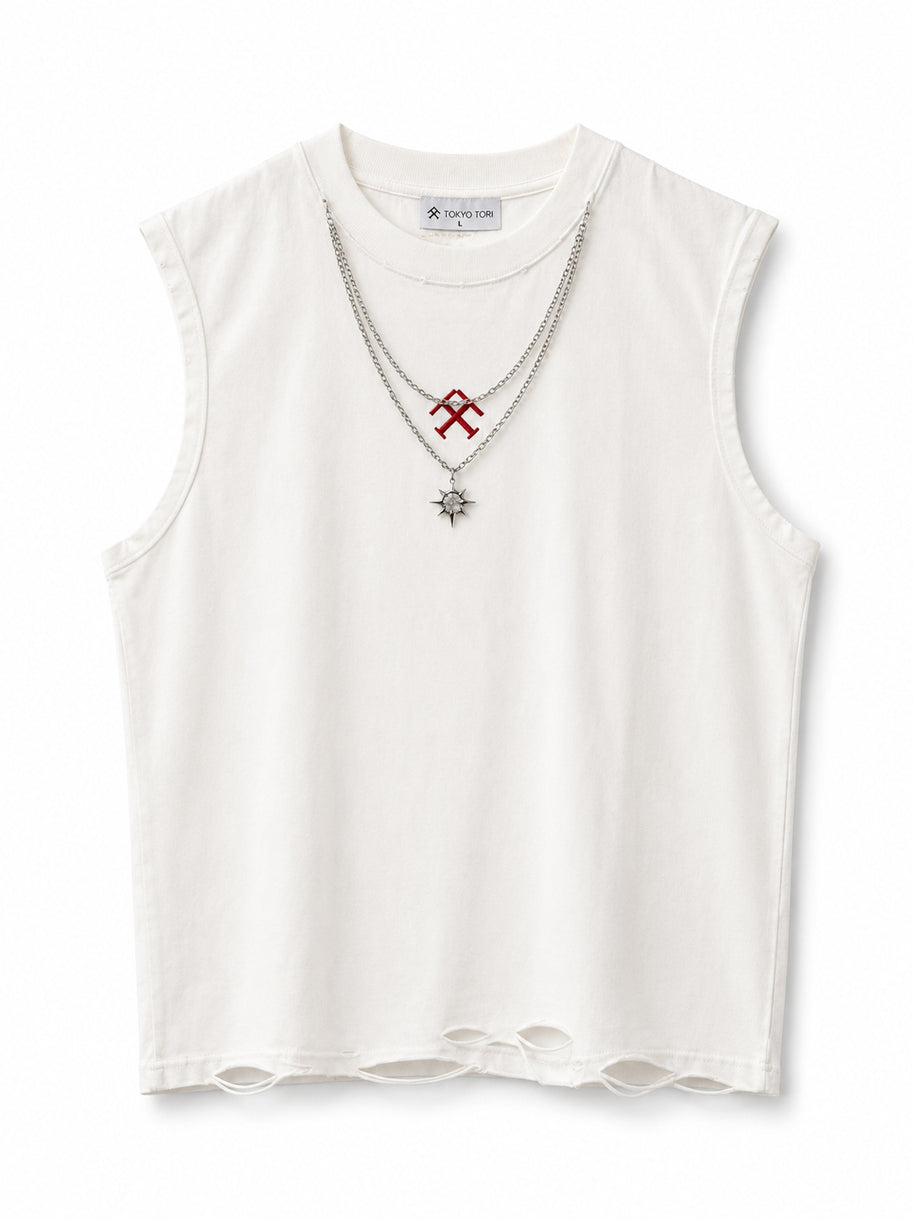 THE TONED TEE — HOSHI · White