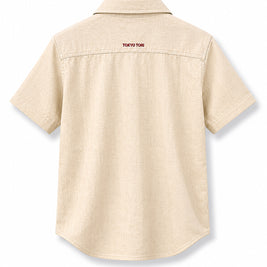 Cotton Linen Blend Apricot Colour Shirt