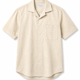 Cotton Linen Blend Apricot Colour Shirt