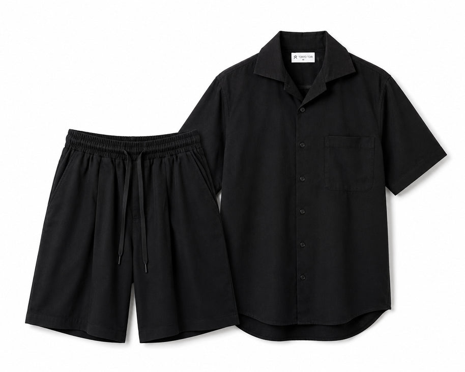 Cotton Linen Blend Shorts