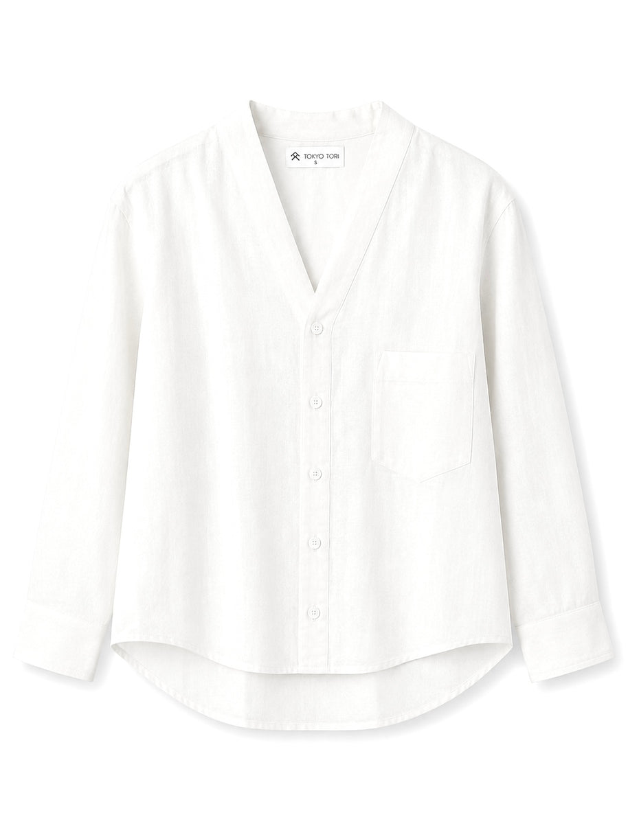 THE KIMONO SHIRT — MA · White