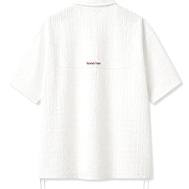 The Textured Pure White Colour Shirt