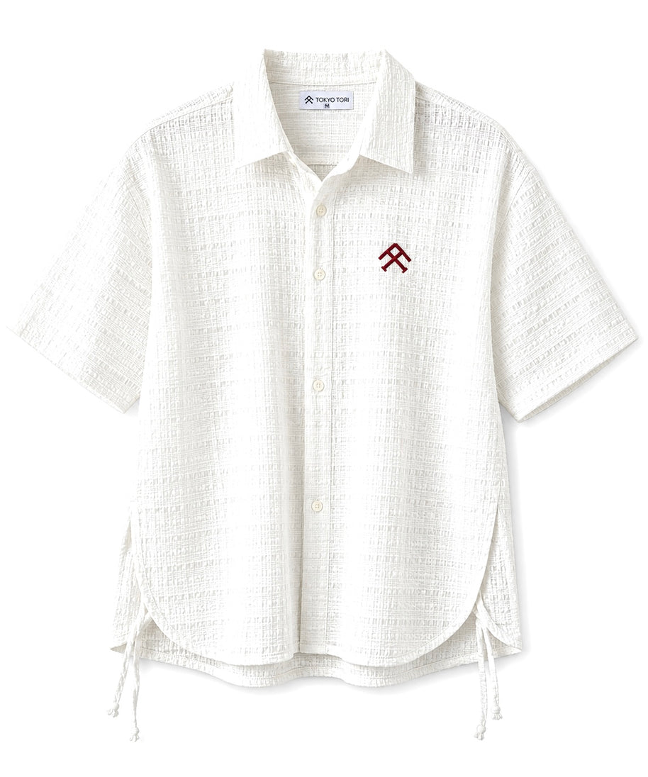 The Textured Pure White Colour Shirt