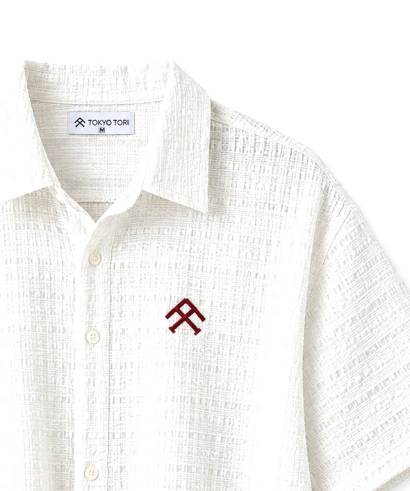 The Textured Pure White Colour Shirt