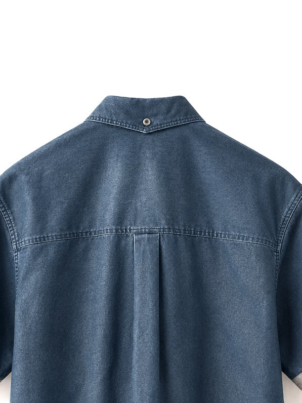 THE DENIM SHIRT — MORI · Blue