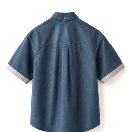 THE DENIM SHIRT — MORI · Blue