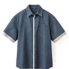 THE DENIM SHIRT — MORI · Blue