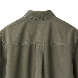 THE DENIM SHIRT — MORI · OLIVE