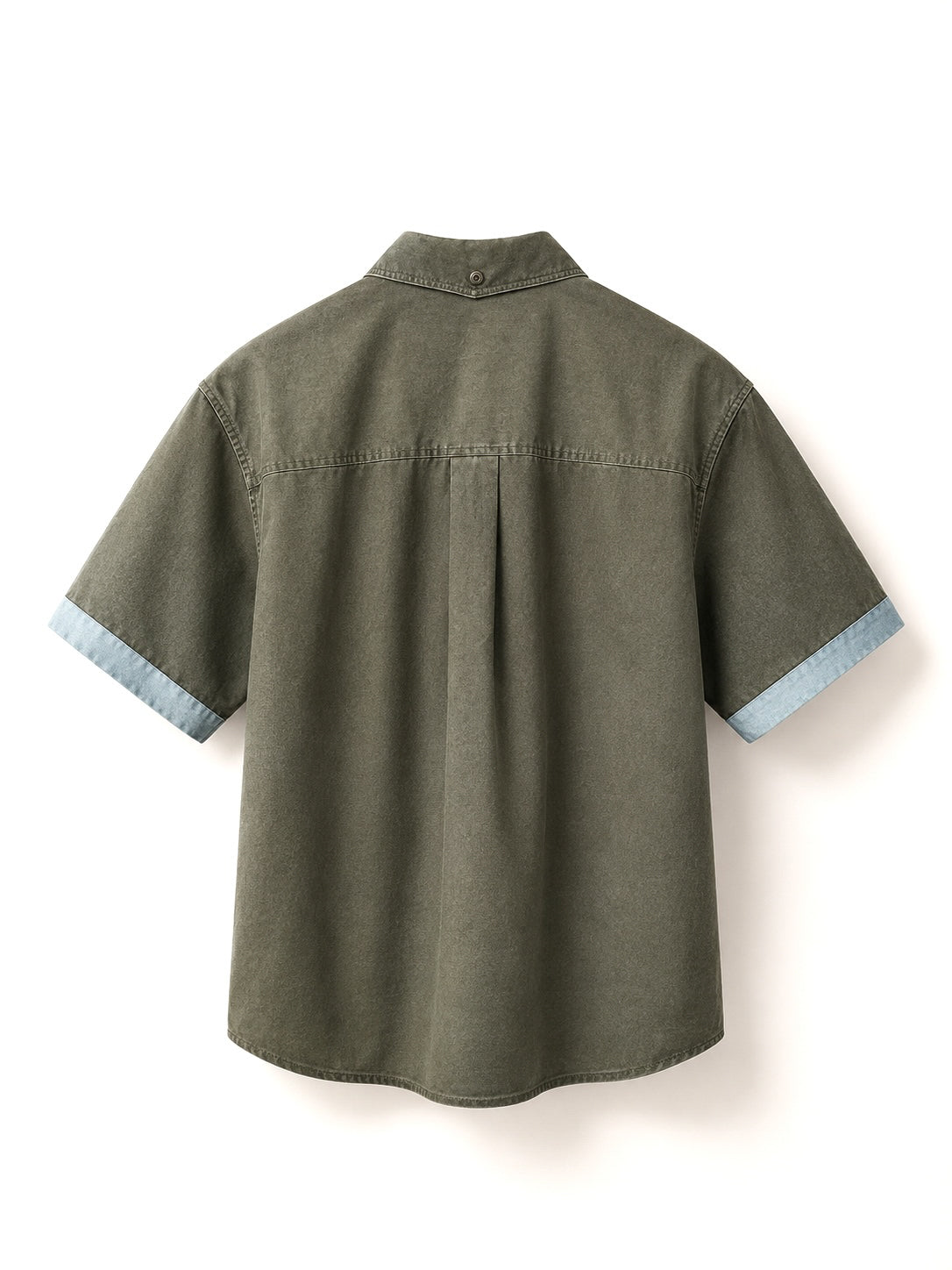 THE DENIM SHIRT — MORI · OLIVE