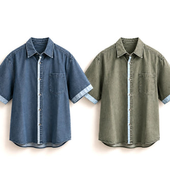 THE DENIM SHIRT — MORI · Blue