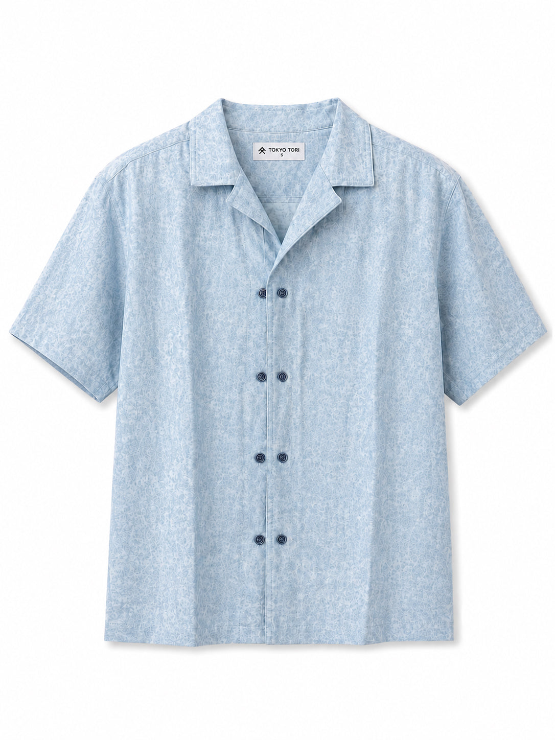 THE DOUBLE BUTTON SHIRT — NAMI · Sky Blue