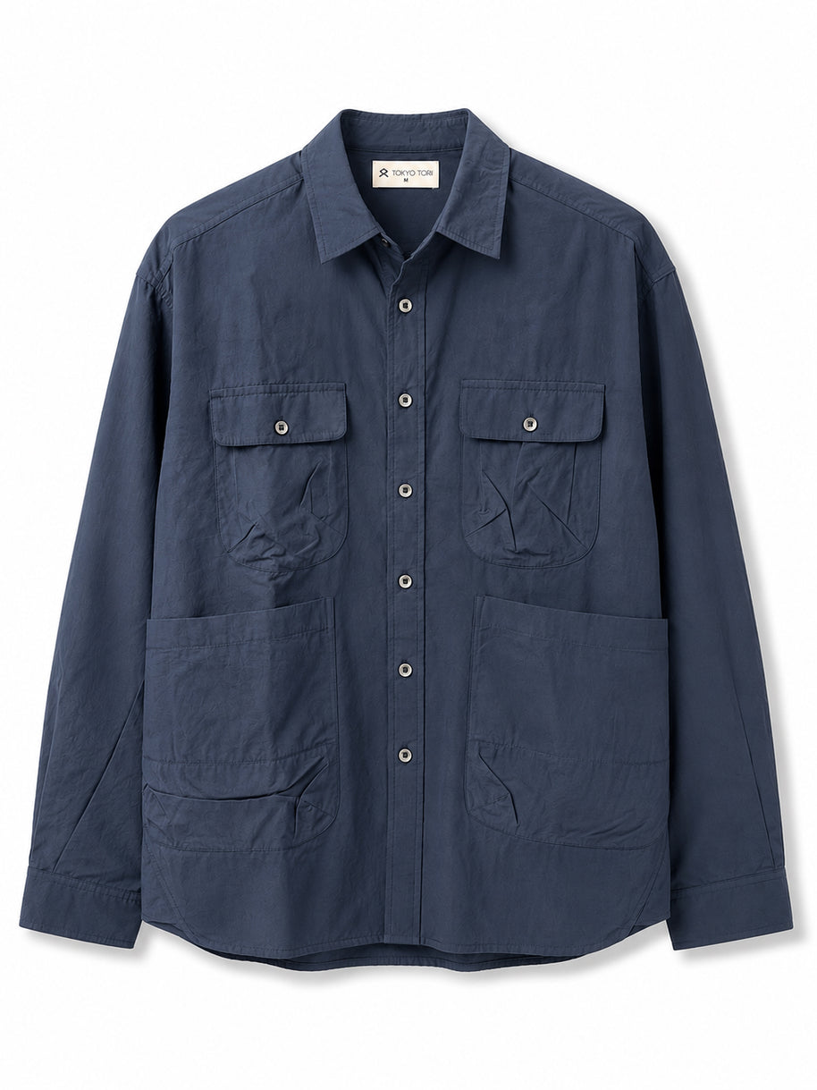 THE FIELD SHIRT - NOHARA NAVY