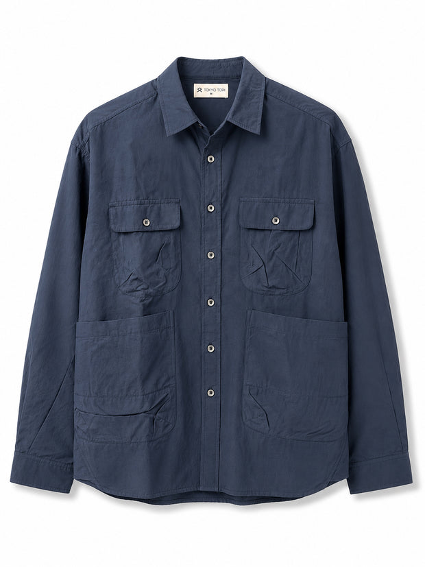 THE FIELD SHIRT - NOHARA NAVY