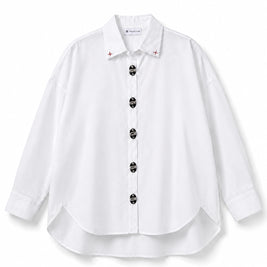 THE METAL BUTTON SHIRT — KANAGU · WHITE