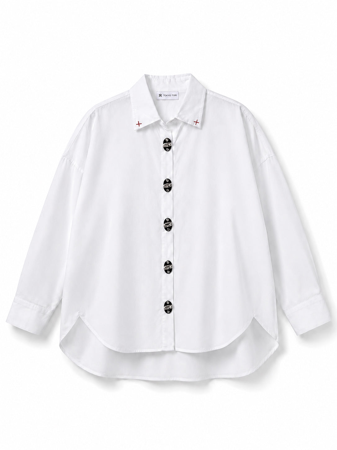 THE METAL BUTTON SHIRT — KANAGU · WHITE