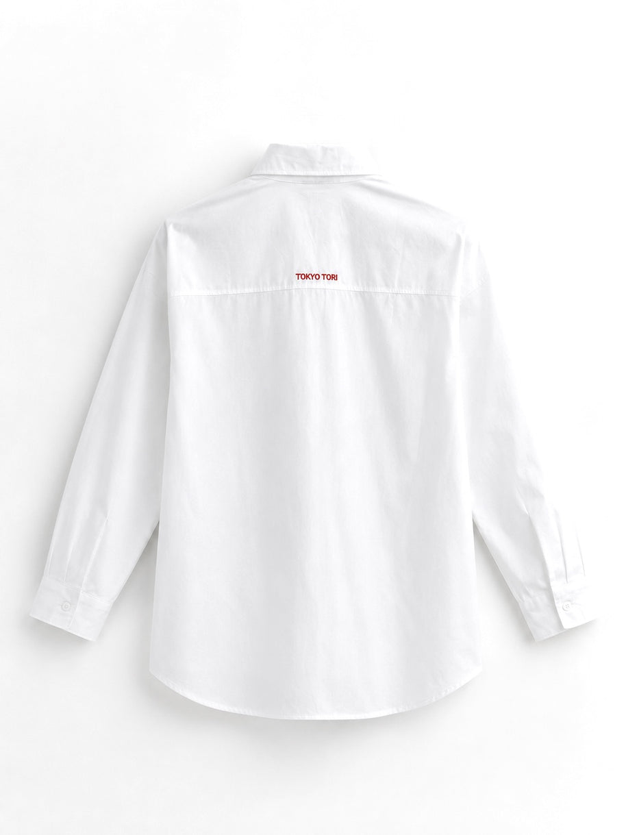 THE METAL BUTTON SHIRT — KANAGU · WHITE